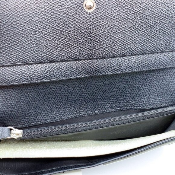 Verri Milano Black Leather Women's Long Wallet - Picture 6 of 7